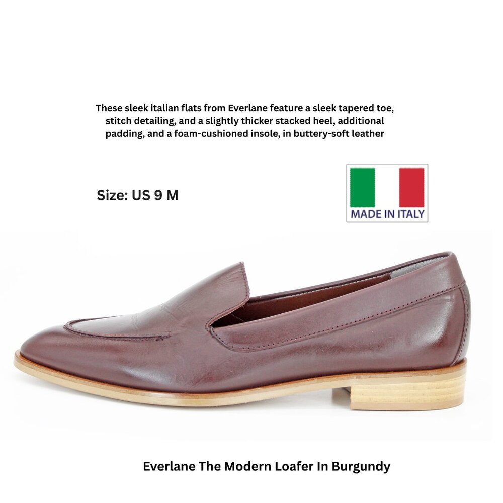 Everlane The Modern Loafer In Burgundy